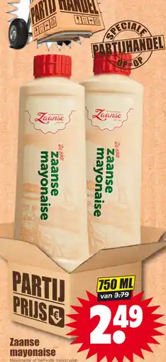 Dirk Zaanse mayonaise aanbieding