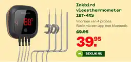 Welkoop Inkbird vleesthermometer IBT-4XS aanbieding