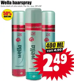 Dirk Wella haarspray aanbieding