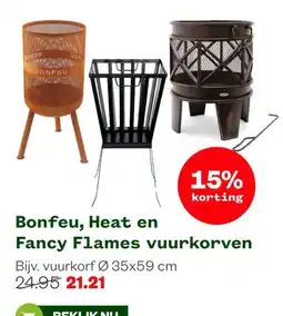 Welkoop Bonfeu, Heat en Fancy Flames vuurkorven aanbieding