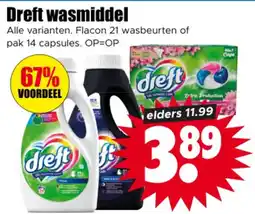 Dirk Dreft wasmiddel aanbieding