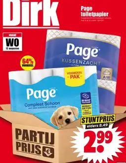Dirk Page Toiletpaper aanbieding