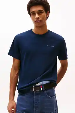 Wehkamp Tommy Jeans slim T-shirt donkerblauw aanbieding