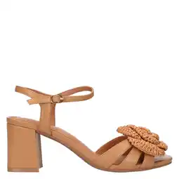 Wehkamp La Strada leren sandalettes cognac aanbieding