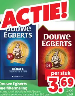 Dekamarkt Douwe Egberts snelfiltermaling aanbieding
