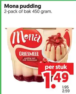 Dekamarkt Mona pudding aanbieding