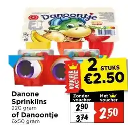 Vomar Voordeelmarkt Danone Sprinklins aanbieding