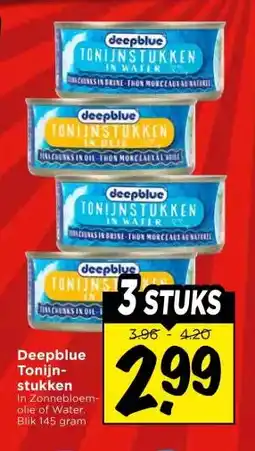 Vomar Voordeelmarkt Deepblue Tonijn- stukken aanbieding