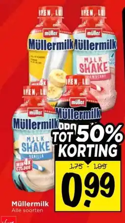 Vomar Voordeelmarkt Müllermilk aanbieding