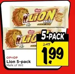 Vomar Voordeelmarkt Lion 5-pack aanbieding