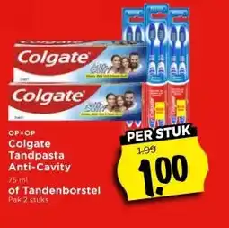 Vomar Voordeelmarkt OP=OP Colgate Tandpasta Anti-Cavity aanbieding