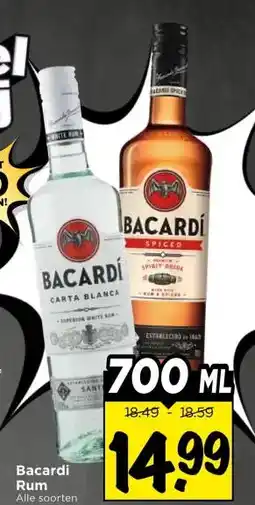 Vomar Voordeelmarkt Bacardi Rum aanbieding