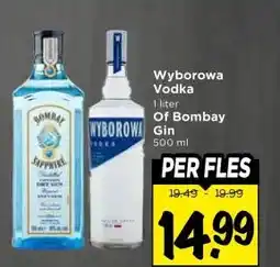 Vomar Voordeelmarkt Wyborowa Vodka Of Bombay Gin aanbieding