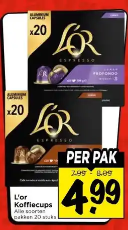 Vomar Voordeelmarkt L'or Koffiecups aanbieding