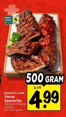 Vomar Voordeelmarkt Verse Spareribs aanbieding