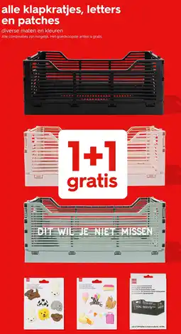 HEMA Alle klapkratjes, letters en patches aanbieding