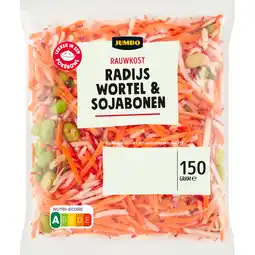 Jumbo Jumbo Rauwkost Radijs Wortel & Sojabonen 150 g aanbieding