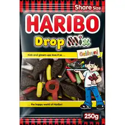 Jumbo Haribo Drop Mix Gekleurd 250g aanbieding