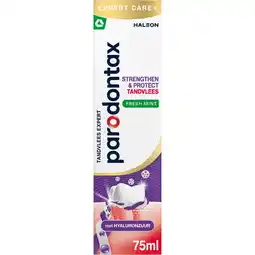 Jumbo Parodontax Tandpasta Strengthen & Protect Fresh Mint 75 ML aanbieding
