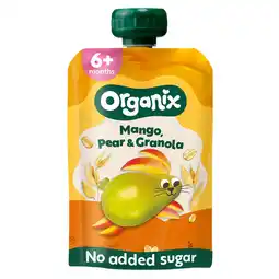 Jumbo Organix Knijpfruit Mango, peer & granola 6mnd aanbieding