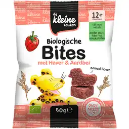 Jumbo De Kleine Keuken Biologische Bites met Haver & Aardbei 12+ Maanden 50 g aanbieding