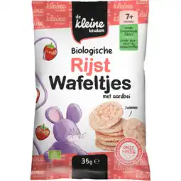 Jumbo De Kleine Keuken Biologische Rijst Wafeltjes met Aardbei 7+ Maanden 35 g aanbieding