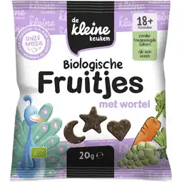 Jumbo De Kleine Keuken Biologische Fruitjes met Wortel 18+ Maanden 20 g aanbieding