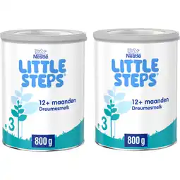 Jumbo Nestlé LITTLE STEPS 3 Dreumesmelk Standaard 12+ maanden 2 x 800 g aanbieding