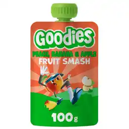 Jumbo Goodies Knijpfruit Smoothie Perzik, Banaan & Appel 100 g aanbieding