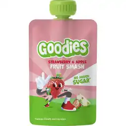 Jumbo Goodies Knijpfruit Smoothie Aardbei & Appel 100 g aanbieding