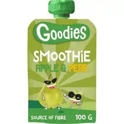 Jumbo Goodies Knijpfruit Smoothie Appel & Peer 100 g aanbieding