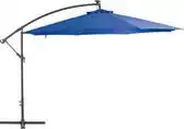 Bol.com vidaXL - Zweefparasol - met - aluminium - paal - 350 - cm - blauw aanbieding