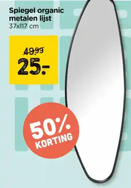 Xenos Spiegel organic metalen lijst aanbieding