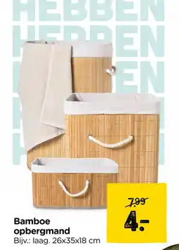 Xenos Bamboe opbergmand aanbieding