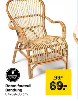 Xenos Rotan fauteuil Bandung aanbieding