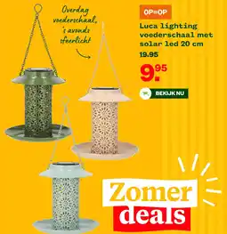 Welkoop Luca lighting voederschaal met solar led aanbieding