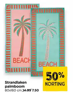 Xenos Strandlaken palmboom aanbieding