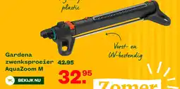 Welkoop Gardena zwenksproeier AquaZoom M aanbieding