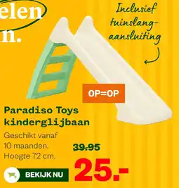 Welkoop Paradiso Toys kinderglijbaan aanbieding