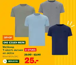 Welkoop Welkoop T-shirt Jeroen 2 STUKS en Jelle aanbieding