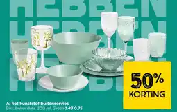 Xenos Al het kunststof buitenservies aanbieding