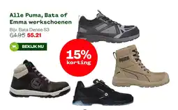 Welkoop Alle Puma, Bata of Emma werkschoenen aanbieding