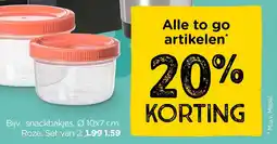 Xenos Bijv.: snackbakjes. aanbieding