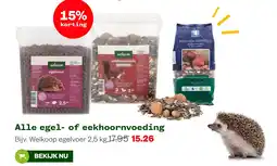 Welkoop Alle egel- of eekhoornvoeding aanbieding