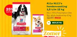 Welkoop Alle Hill's hondenvoeding 1,5 t/m 12 kg aanbieding