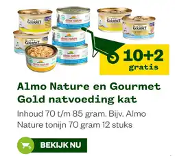 Welkoop Almo Nature en Gourmet Gold natvoeding kat aanbieding