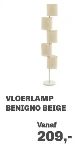 Trendhopper Vloerlamp Benigno Beige aanbieding
