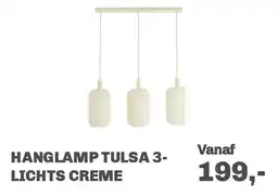 Trendhopper Hanglamp Tulsa 3-lichts Creme aanbieding
