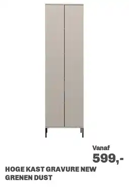 Trendhopper Hoge kast Gravure New Grenen Dust aanbieding