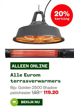 Welkoop Alle Eurom terrasverwarmers aanbieding